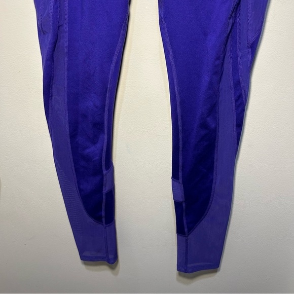Gymshark Purple Mesh Panel Side Pocket Leggings Size XS - Picture 5 of 11